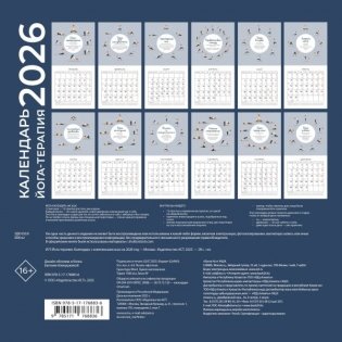Йога-терапия. Календарь с комплексами асан на 2026 год фото книги 4