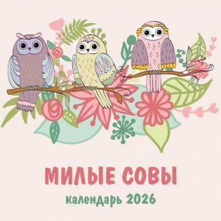 Милые совы. Календарь настенный на 2026 год фото книги