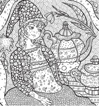 Раскраска-антистресс. Сад эльфов фото книги 5