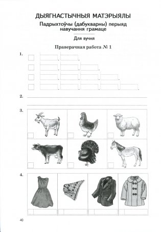 Беларуская мова. 1 клас. Дыдактычныя і дыягнастычныя матэрыялы. ГРЫФ фото книги 5