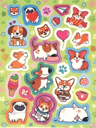 100 наклеек. Корги и их друзья фото книги 3