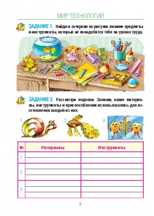 Трудовое обучение. Учебный комплект. 2 класс фото книги 2