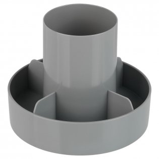 Настольная подставка СТАММ "Метеор", пластиковая, серая фото книги