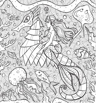 Раскраска-антистресс. Тайны подводных садов фото книги 5