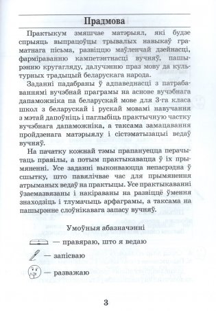 Беларуская мова. Практыкум. 3 клас фото книги 2