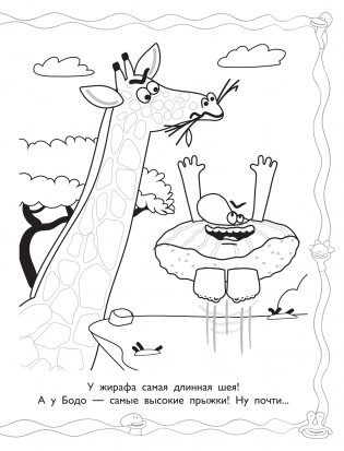 Бодо Бородо. Раскраска (Животные) фото книги 2