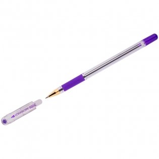 Ручка шариковая "MC Gold", фиолетовая, 0,5 мм, грип фото книги 2