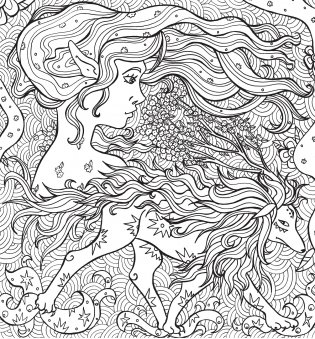 Раскраска-антистресс. Волшебный лес единорогов фото книги 6