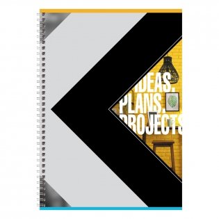 Тетрадь 120 л., А4, клетка, на гребне BG "Смелые идеи". Арт. Т4гр120 12476 фото книги 2