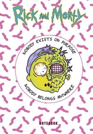 Рик и Морти. Блокнот. Морти (А5, 72 л., контентный блок, со стикерами) фото книги