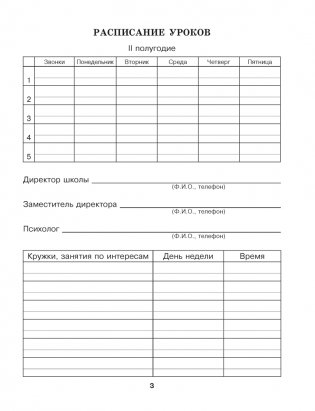 Дневничок ученика начальных классов (голубой) фото книги 4