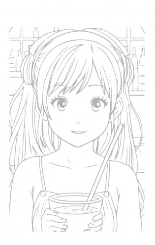 Аниме-персонажи: рисуй и раскрашивай. Блокнот для творчества фото книги 9