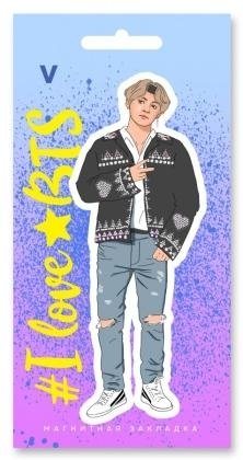 Фигурная магнитная закладка. BTS. V фото книги