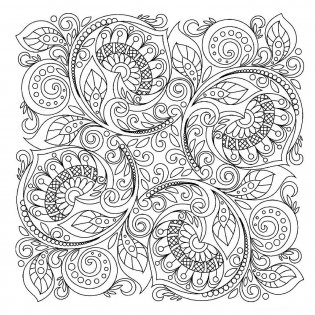 Раскраска-антистресс Bourgeois "Romantic Mood", 250x250 мм, 36 листов фото книги 4