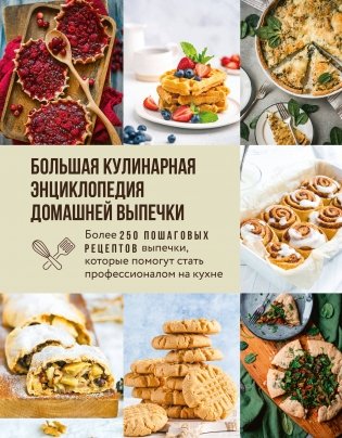 Большая кулинарная энциклопедия домашней выпечки. Более 250 пошаговых рецептов выпечки, которые помогут стать профессионалом на кухне фото книги