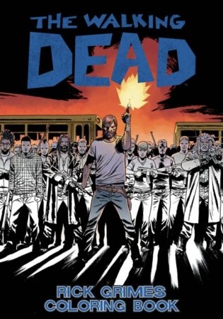 Walking dead: rick grimes adult coloring book фото книги