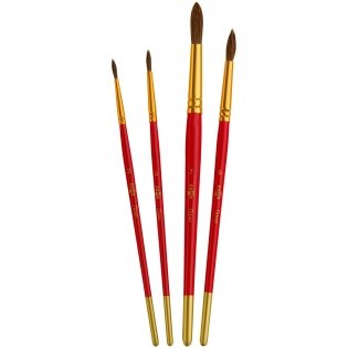 Набор кистей Гамма "Мультики" 4шт, пони, круглые № 2, 3, 5, 7, блистер, европодвес фото книги 3