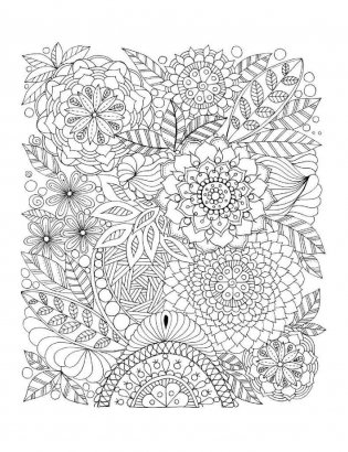 Дзен-дудлинг. Удивительные сады. Раскрашивайте и изображайте великолепные растения фото книги 4