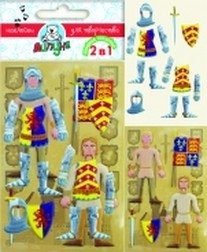 Двойная зефирная наклейка " Рыцари" фото книги