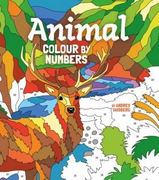 Animal colour by numbers фото книги