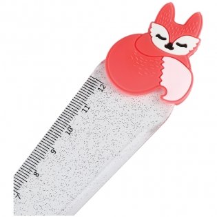 Линейка с топпером, 12 см, MESHU "Fox", пластиковая, прозрачная, европодвес. Арт. MS_36848 фото книги 5
