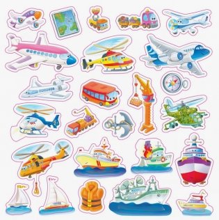 Транспорт. Книга с липучками фото книги 5