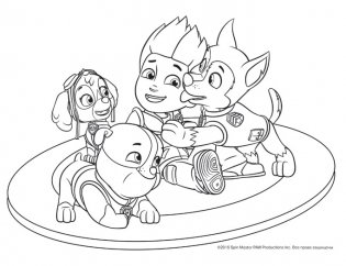 Щенячий патруль. Альбом для рисования с образцами для раскрашивания фото книги 3