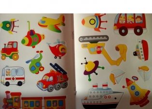 Транспорт. Развивающая книжка с наклейками фото книги 3