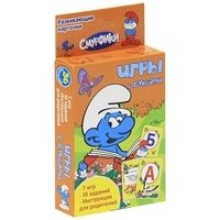 Смурфики. Игры с буквами. Развивающие карточки фото книги 3