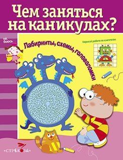 Чем заняться на каникулах? Лабиринты, схемы, головоломки. Выпуск 5 фото книги