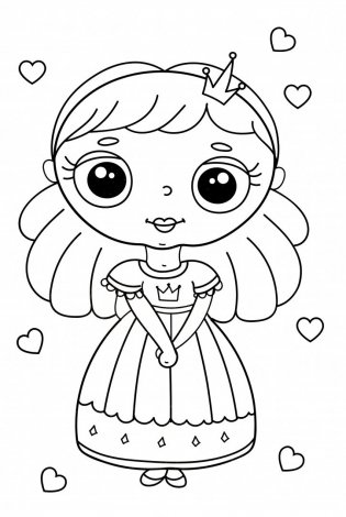 Макси-раскраска. Для девочек фото книги 2