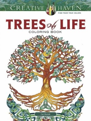 Creative Haven Trees of Life Coloring Book фото книги