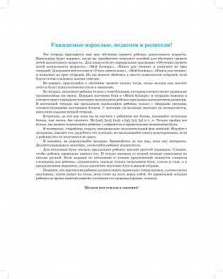 Тетрадь для обучения грамоте детей дошкольного возраста № 1. Разработано в соответствии с ФГОС фото книги 6