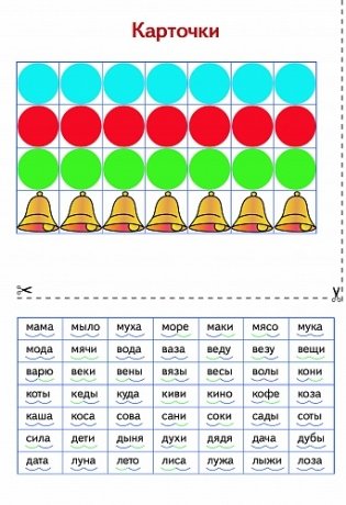 Слоговая таблица. Индивидуальное пособие для ученика фото книги