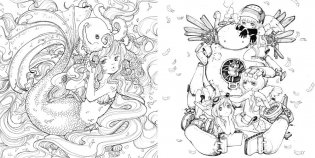 Best Of Pop Manga Coloring Book фото книги 3