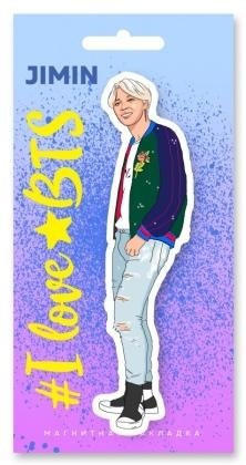Фигурная магнитная закладка. BTS. Чимин фото книги