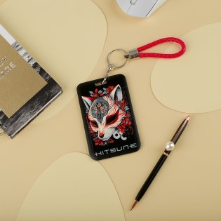 Бейдж вертикальный MESHU "Kitsune", 110х70 мм, петля с карабином, 2D печать, опп пакет с европодвесом. Арт. MS_54233 фото книги 2
