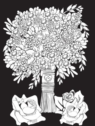 Creative Haven Love Is in the Air! Coloring Book фото книги 8