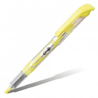 Текстовыделитель текста "Pentel 24/7", жидкие чернила, 1-3,5 мм, желтый фото книги