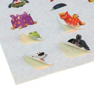 Наклейки многоразовые "Мультживотные" фото книги 3