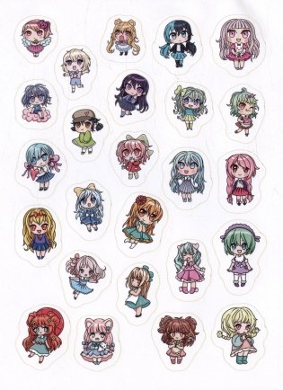 Чиби. 100 наклеек фото книги 3