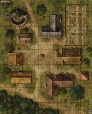 Настольная ролевая игра "Pathfinder. Игровое поле. Деревня" фото книги 2