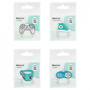 Набор металлических значков MESHU "Gamer's set", эмаль, 4 шт. Арт. MS_53656 фото книги 9