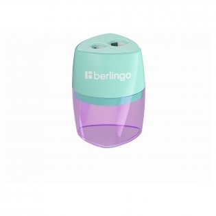 Точилка пластиковая Berlingo Haze XL, с контейнером, 2 отверстия, ассорти. Арт. BBp_15040 фото книги 2