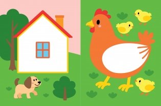 У нас на ферме. Книжка с наклейками (более 190 наклеек) фото книги 2