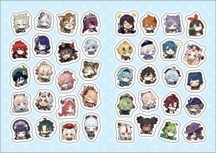 Genshin Impact на каждый день с наклейками (зеленый) фото книги 2