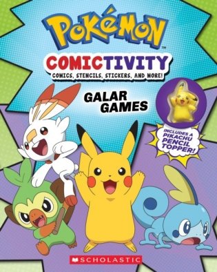 Pokemon Comictivity: Galar Games: Activity Book with Comics, Stencils, Stickers, and More! фото книги