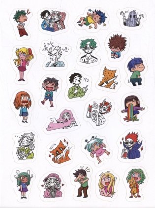 Аниме. 100 наклеек фото книги 4