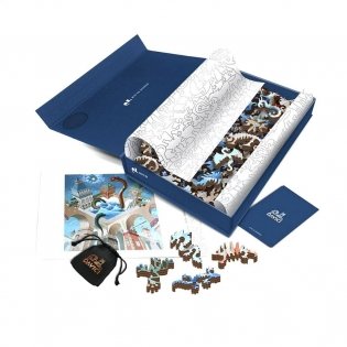 Пазл "Купание разноцветного дракона", 125 деталей фото книги 3