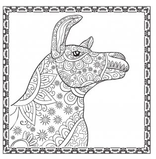 Ламы. No drama. Color lama. Раскраска-антистресс для творчества и вдохновения фото книги 2